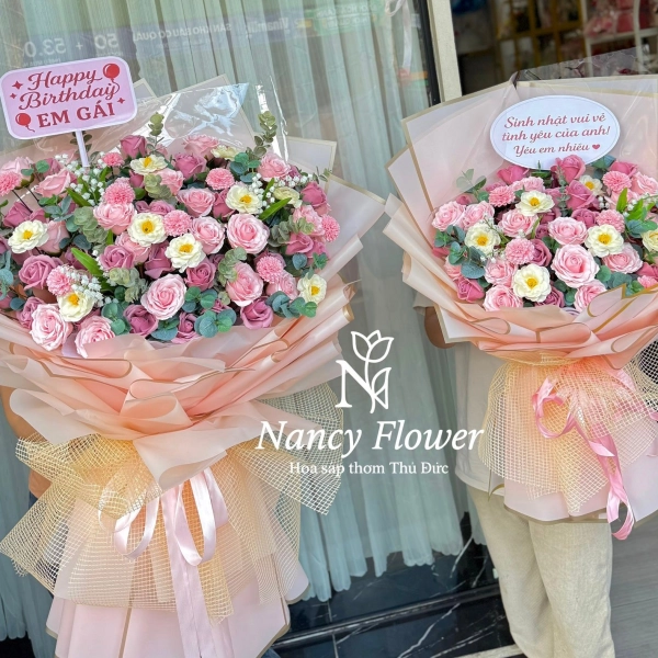Hoa Sáp Sinh Nhật Đẹp
