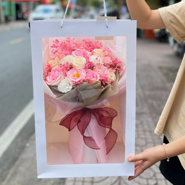 Hộp Hoa Sáp Hoa Bó Đẹp