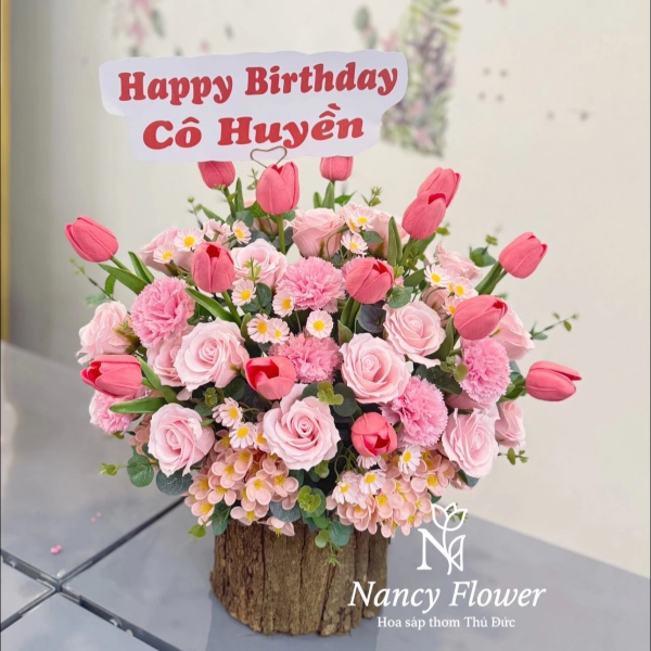 Hoa sáp sinh nhật đẹp
