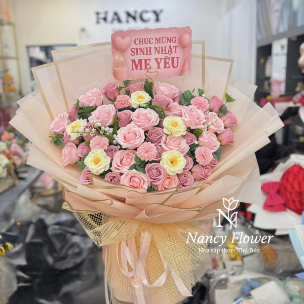 Hoa sáp chúc mừng sinh nhật